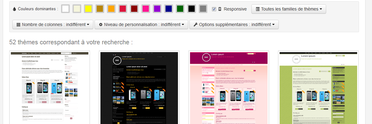 Theme responsive